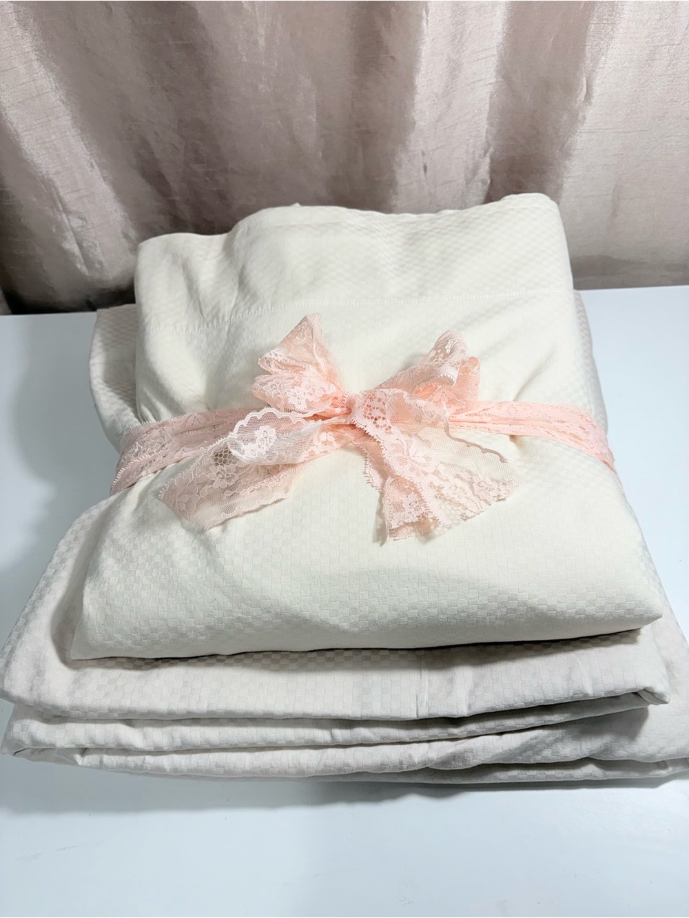2 Frette Beige Luxury Italy King Sheets Flat 100% Cotton Pre Owned No Stains